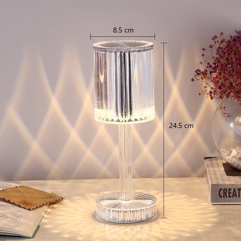 Make Your Night Romantic ❤️ Crystal Table Lamp - Elegant Design and Soothing Light for Relaxing Atmosphere - 16 Color LED - Remote and Touch Control